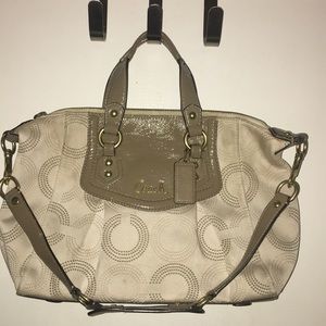 COACH ASHLEY DOTTED OP ART SATCHEL